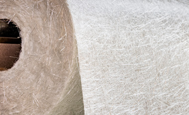 Close-up of glass fibre